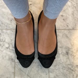 Authentic Chanel flats in black size 37.5/7.5